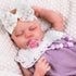 Aori Magnetic Pacifier Clips for Reborn Dolls - Purple Silicone Chain Holders