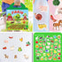 Reusable Sticker Books for Kids, Travel Removable Toddler Farm Sticker Books for 3-5 Year Old Birthday Gifts