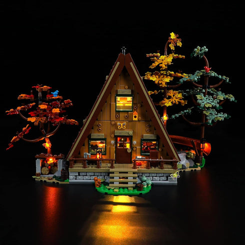 ManKiaPro LED Light Kit for Lego 21338 A-Frame Cabin Model (Lights Only, No Lego Set)