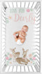 Sweet Jojo Designs Fitted Baby Crib Sheets (Woodland Deer Floral) for Girls,