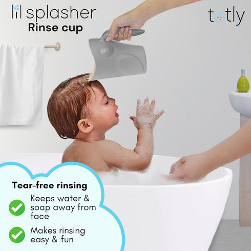 6pcs Elbow Set 2 Bath Kneeler and Rest pad - Complete Bathtime Kit with Cushions, Rinse Cup, Spout Cover, Thermometer