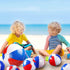 Zhanmai 30 Pcs Patriotic Beach Balls, Red White and Blue Inflatable Balls for 4th of July Party Favors, 4-5 Inch and