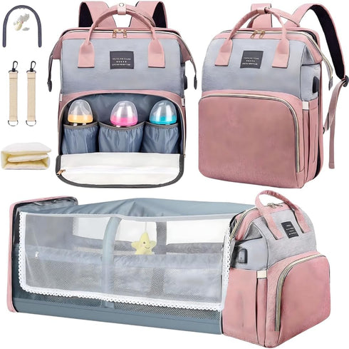 UR Choice Baby Diaper Bag With Changing Station, Travel Waterproof Diaper Bagpack