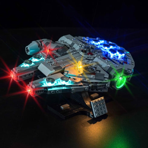 Upgraded LED Light Kit for Lego New Hope Millennium Falcon Building Set, Compatible with Lego 75375 (Model Not Included)