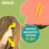 Playground Safety Handles - Yellow Grab Handle Bars for Outdoor Playset, Tree House, Jungle Gym Accessories