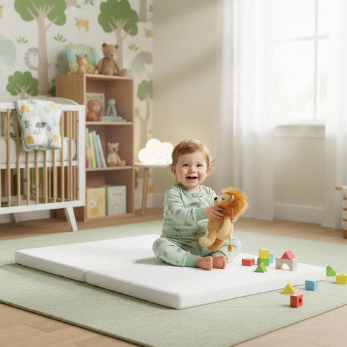 Pack 38"x26", Pack and Play Mattress Waterproof Portable Crib N Play Mattresses with Washable Cover and Travel Bag