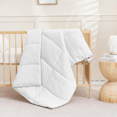39x47 ZPECC Toddler Down Alternative Comforter, Hypoallergenic Baby Blanket Quilt, Soft Breathable Lightweight All