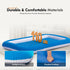 Inflatable Toddler Travel Bed with Safety Sides in Blue