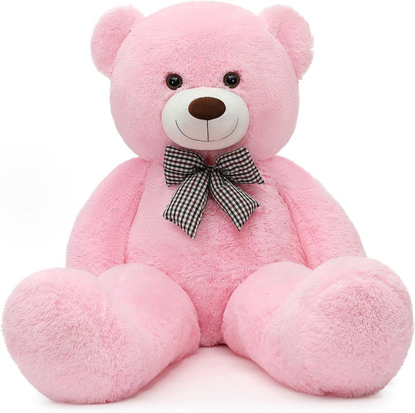 MorisMos 47 Inches Giant Teddy Bear Stuffed Animals Plush Toy for Girlfriend Kids Christmas Valentine's Day (Purple)