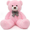 MorisMos 47 Inches Giant Teddy Bear Stuffed Animals Plush Toy for Girlfriend Kids Christmas Valentine's Day (Purple)