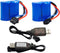 Blomiky 2 Pack 600mAh Li-ion Battery with SM-4P Plug for UDI008 UD08 UDI001 Venom Speed RC Boat