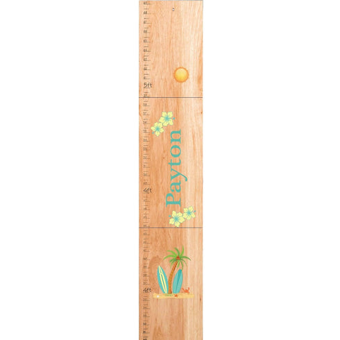 My Bambino Personalized Surf Growth Chart | Wood Surfboard Ruler | Nursery Dcor | Personalized Birthday Gift