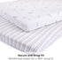 Pack 2 Pack Set Pack 100% 38x24x5 Ely's & Co. and Play Sheets, for Mini/Portable Crib, Fitted Playpen Play Yard Sheet
