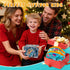 360 1 2 3 4 Light Up Transparent Sensory Car Toy - Standing Rotation Roll Stunt Car, Bump and Go Toy Cars with Colorful