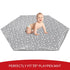 Baby Play Mat Cover (only Cover) Compatible with POP 'N GO Playpen Mat, Non-Slip Waterproof Hexagon Playpen Mat