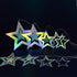 Cheerland Iridescent Star Garland Decorations, Holographic Hanging Star Party Decoration for Galaxy Birthday Decor
