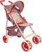 Baby Doll Stroller for Toddler Girls & Big Kids up to 8 Years - 28” Toy Stroller with Coral Floral Print