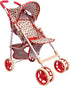 Baby Doll Stroller for Toddler Girls & Big Kids up to 8 Years - 28” Toy Stroller with Coral Floral Print