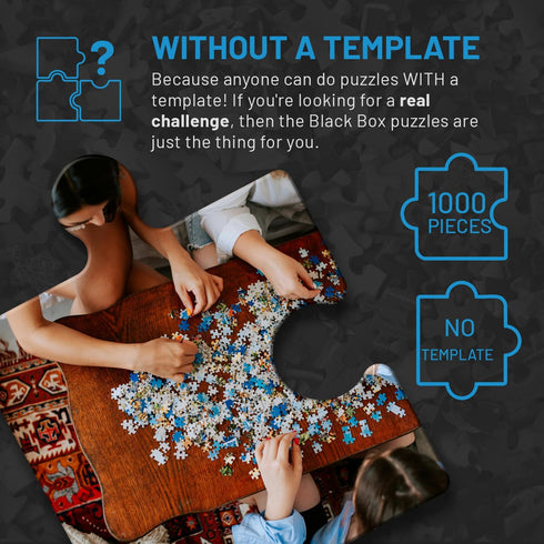 1000 20x27 2023) Misu Games Black Box Puzzle Without Template, Jigsaw Puzzles for Adults Pieces, Cool Jig-Saw Puzzels