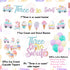 Three Is So Sweet Ice Cream Party Decorations - Banner, Cake, Cupcake Toppers, Macaron, Balloons for Donut Theme Third
