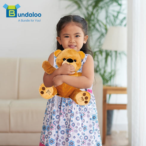 Bundaloo Animated Clapping Bear Stuffed Animal for Kids