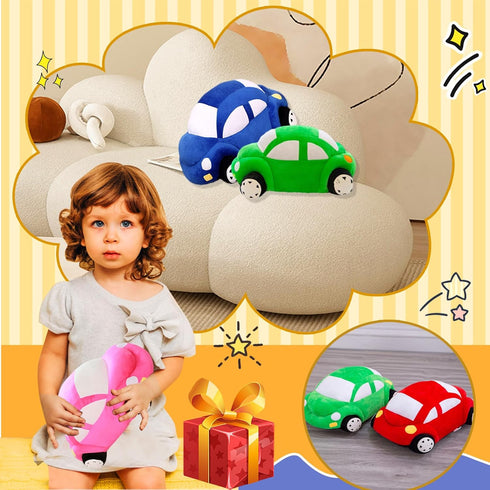 CHELEI2019 12.6" Blue Car Stuffed Animal, Plush Pillow Toy - Gifts for Boys and Kids