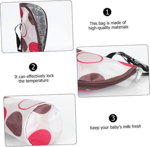 BESPORTBLE Insulated Baby Milk Bottle Pouch for Infants Portable Tote Bag Cooling Function for Newborn Feeding Sturdy