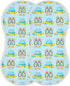 decor gift Summer 4 Pack 22x11in Cotton Muslin Burp Cloths Large Soft and Absorbent? Blue Flipflop Baby spit up Cloth