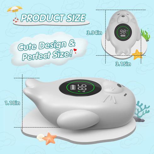 Rechargeable Bath Thermometer for Baby Safety - Floating Shower Temperature Toy for Tub, Pregnancy, Infant, Kids