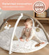 Tummy 6 12 Little Dove Time Mat with Toys, Macrame Baby Play Mat for Newborn, Baby Gym with Milestone Cards