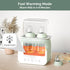 7 1 Baby Bottle Warmer, in Fast Bottle Warmer for Breastmilk, Food Heater&Thaw with Timer, Formula Milk Warmer with LCD