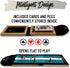 Unique Lightweight Folding Travel Cribbage Game | Portable Travel-Size Cribbage Board Set (Teal & White)
