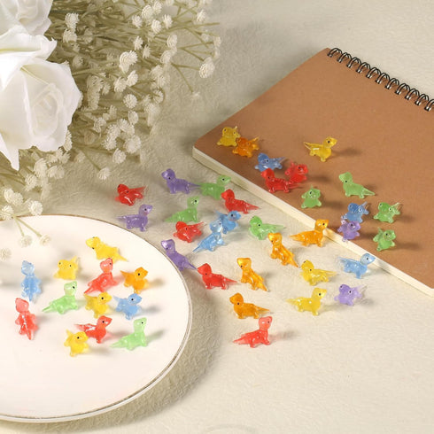 60pcs Mini Glow Lizard, Cute Resin Figure Miniature Landscape Decoration for Dollhouse and Gardens