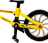 Compact Alloy Mountain Bike Finger Toy - Yellow with Movable Parts