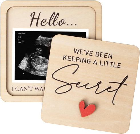 KATINAT Grandparent Reveal Keepsake, Pregnancy Announcement for Grandparents, Baby Announcement Sign, Ultrasound