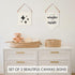 Set 2 KIBAGA Beautiful Nursery Wall Decor Signs - of Cute Designs That Are Perfect for Your Toddlers or Kids Playroom