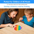 Multipurpose Go 4 Pack 4 Multipurpose Rainbow Pop it Fidget Toy, Bubble Sensory Toy for Kids and Adults, Stress