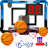 Basketball Hoop Indoor for Kids Adults, Scorer with 2 Scoring Methods, Mini Hoop with 3 Batteries and Balls