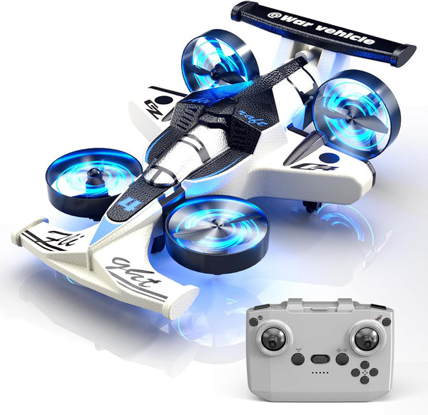 Xelabrion Remote Control Airplane Car Toys for Kids Ages 4-6-8-10-12, 2-in-1 Foam RC