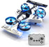 Xelabrion Remote Control Airplane Car Toys for Kids Ages 4-6-8-10-12, 2-in-1 Foam RC