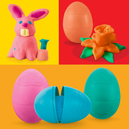 24-Pack, 2 Play-Doh Eggs Dinosaur & Dragon Egg Hunt Toys, Modeling Compound for Birthday Gifts & Party Favors, Easter