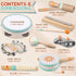 Baby Musical Instruments Set - Montessori Wooden Percussion Toys for Toddlers 1-3, Modern Boho Music Toys