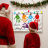Epakh May Your Days Be Merry and Bright, Christmas Handprint Craft Kit, DIY Fingerprint Art for Family Activity
