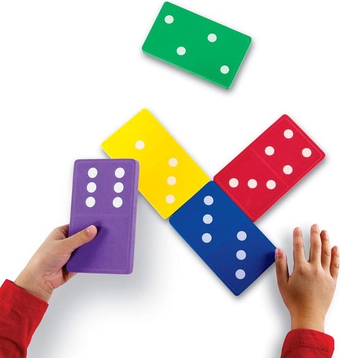 Learning Resources Jumbo Foam Dominoes, Domino Games for Kids, Ages 5+