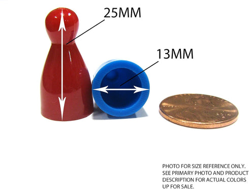 Koplow Games Set 10 25mm of Halma Pawn Peg Game Pieces Multicolor
