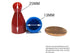 Koplow Games Set 10 25mm of Halma Pawn Peg Game Pieces Multicolor