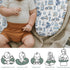 Watercolor Blue Racing Baby Nursing Pillow Covers for Boy Blue Racecar Balloon Stars Cake Nursing Pillowcase
