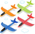 VCOSTORE 4 Pack Foam Airplanes Toys for Kids, 17.5" Large Glider with 2 Flight Modes, Camouflage Color