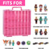 Toy Car Storage Organizer Case for Hot Wheels/Matchbox Cars, Double Sided Carrying Container with 48 Compartments