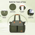 17 Lekebaby Diaper Bag Tote for Baby - Pockets Large Travel Diaper Tote with Portable Changing Pad, Mom Crossbody